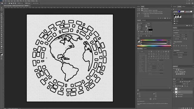 How to make an outline of a LOGO in Photoshop (Tutorial) [2021] смотреть онлайн