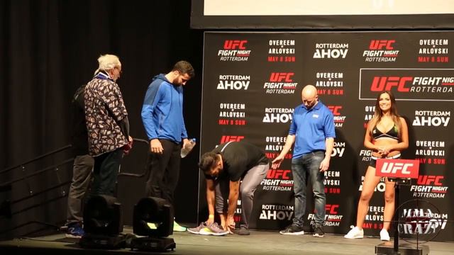 UFC Fight Night Rotterdam Stefan Struve Vs. Bigfoot Silva Weigh In Face Off
