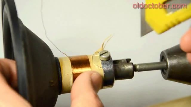 Ремонт динамиков. Крепим гильзу и центрирующую шайбу. смотреть онлайн