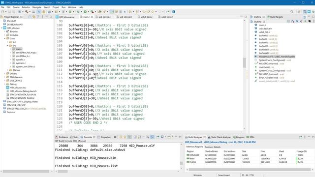 STM32 #6. USB - программируем класс - HID устройство, создаем обычную мышку. смотреть онлайн