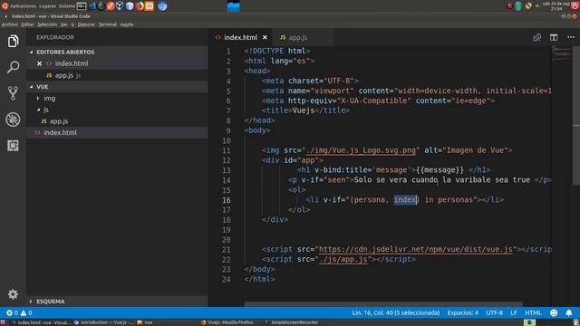 Vuejs 2 v-if y v-for смотреть онлайн