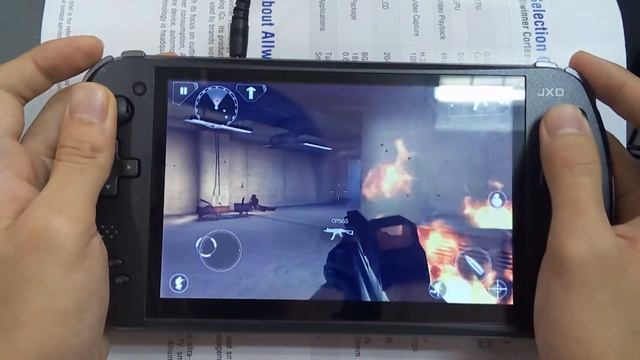 JXD s7800b Android Gamepad-Modern Combat 4: Zero Hour Gameplay Review Mission 6 смотреть онлайн