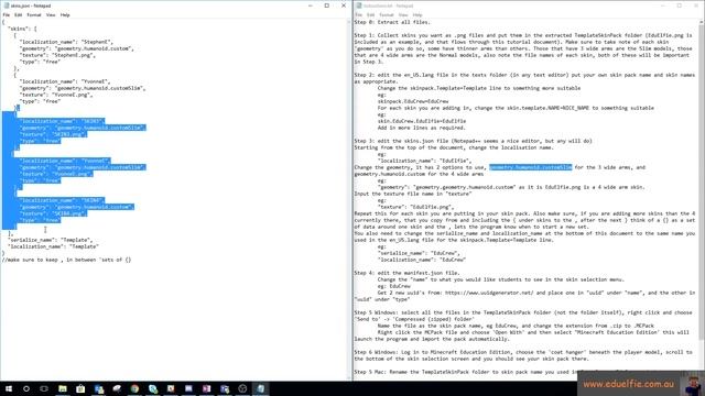 Minecraft Education Edition Tutorial: Class Skin Pack