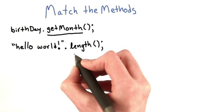 Match the Methods - Intro to Java Programming смотреть онлайн