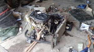 мотор ДВС Ока 11113 заводим на раме