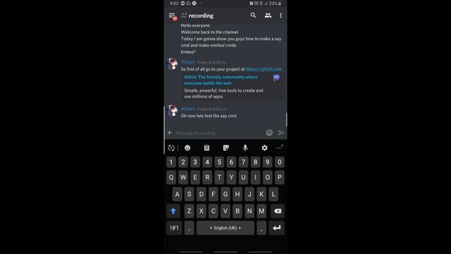 Discord.js on Android Part 3 | Say cmd and Embed | Glitch | Destiny смотреть онлайн