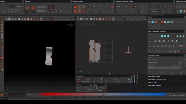 ФИШКИ В RIZOM UV(прямоугольная развертка, ориентация UV-шелов и тд)
