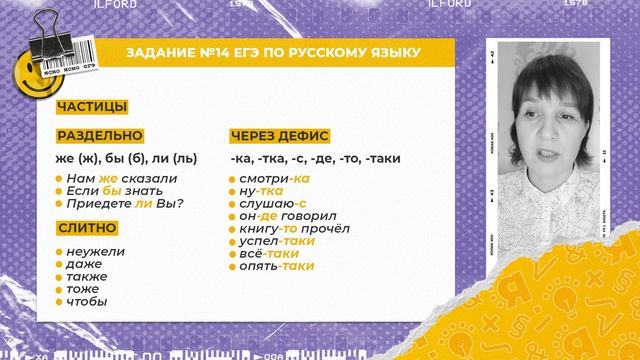 ЕГЭ по русскому языку 2023 | Задание №14 | Слитное, раздельное и дефисное написание частей речи смотреть онлайн