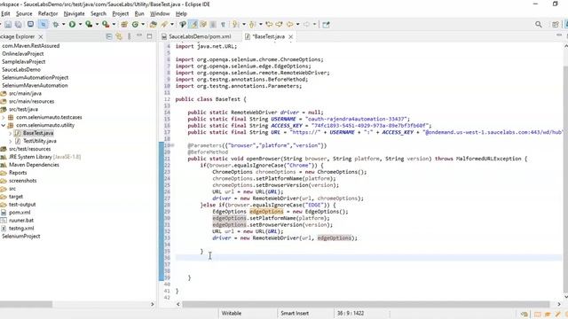 How to run Selenium Tests on SauceLabs? смотреть онлайн