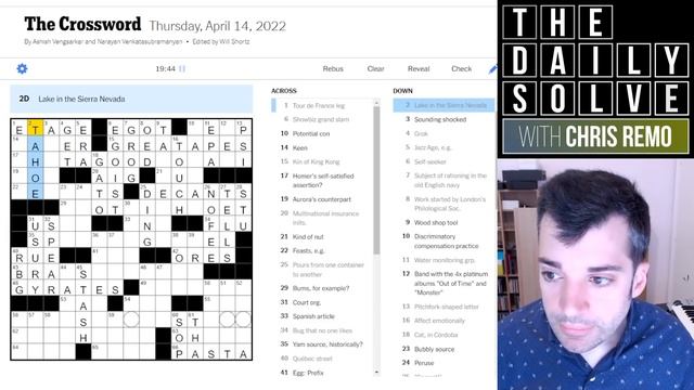 Gobsmacked By Brilliant Crossword Theme - 14 April 2022 New York Times Crossword