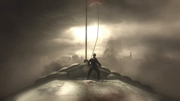 Planting the Soviet Flag vs German, Chinese, American Flags - Call of Duty World at War Ending