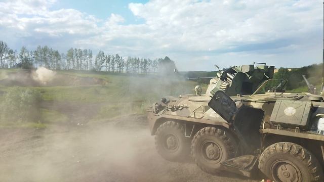 Пристрелка БТР 82