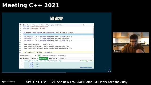 SIMD in C++20: eve of a new era - Joel Falcou & Denis Yaroshevskiy смотреть онлайн