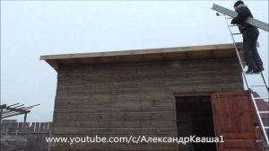 Кровля из профнастила своими руками на сарае