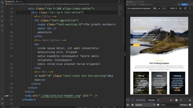 Creación de una página web moderna con Bootstrap #9 - Responsive web design смотреть онлайн
