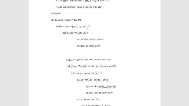 CSS | Stacking Page Plugin смотреть онлайн