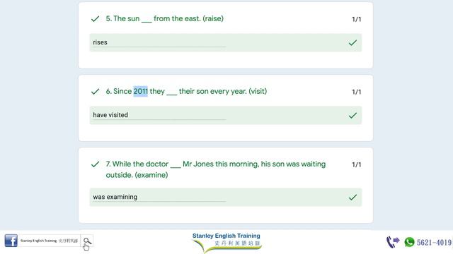 Stanley English Training: Tenses Exercise for Primary Students Explanatory (Correct form of verbs) смотреть онлайн