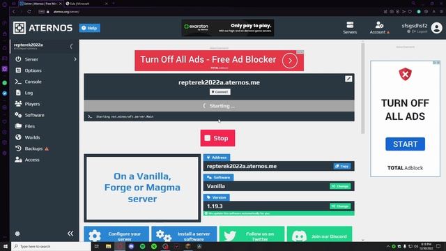 How To Make A Free Minecraft Server With ATERNOS! [2022 Updated] [JAVA OR BEDROCK] смотреть онлайн