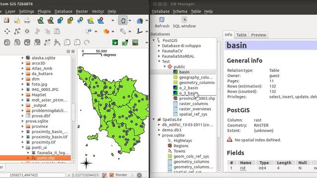 Quantum GIS DB Manager смотреть онлайн
