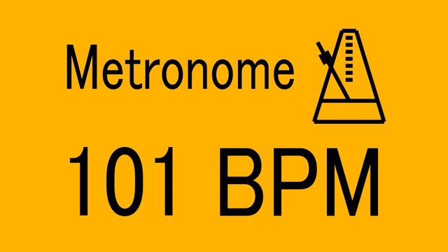 101 BPM METRONOME FOR TRAINING MUSICAL INSTRUMENT / 楽器練習用 メトロノーム / practice смотреть онлайн