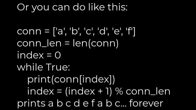 Python :Circular list iterator in Python(5solution) смотреть онлайн