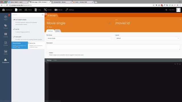 Making Websites With October CMS - Part 07 - Displaying Lists and Details смотреть онлайн