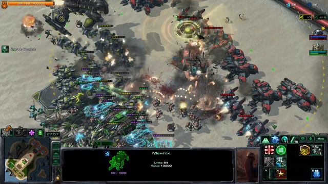 Mengsk vs Zagara[StarCraft 2 Direct Strike Commanders]#11 смотреть онлайн