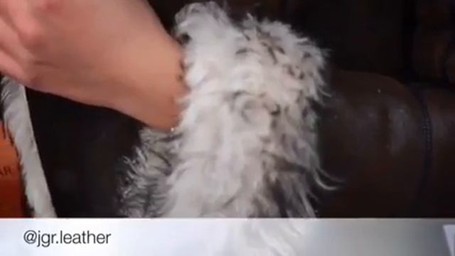 Стильная дубленка из длинношерстной тосканы Vid MED12208 смотреть онлайн