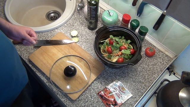 Кабачок по корейски в медленноварке . смотреть онлайн