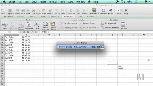 Use dynamic named ranges so your charts update automatically смотреть онлайн
