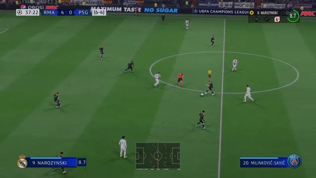 Fifa 23 my career Real Madrid Vs Paris saint german ChampionsLeague Semi finals 2-4 смотреть онлайн