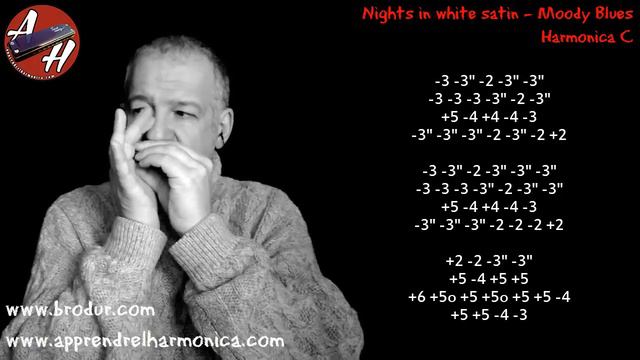 Nights in white satin - Moody Blues - Harmonica C смотреть онлайн