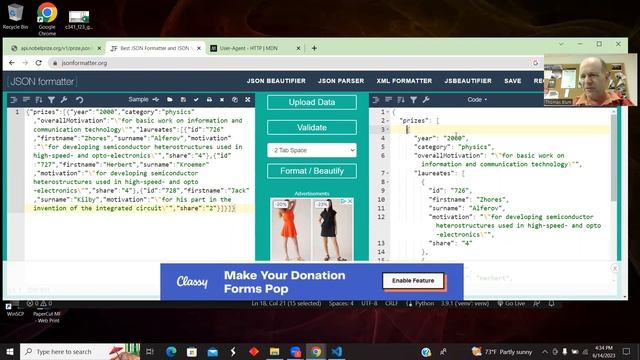 Python requests module demo: Nobel Prize API смотреть онлайн