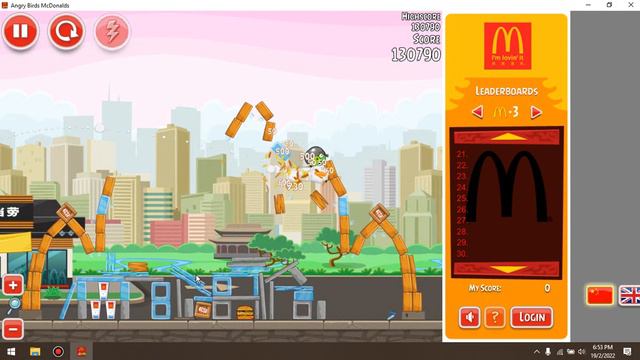 Angry Birds McDonalds gameplay смотреть онлайн