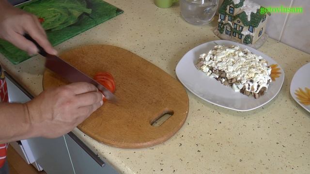 Салат Арбузная долька / Salad Watermelon slice смотреть онлайн