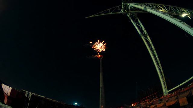 Салютом закончилось возведение ствола 150-метровой дымовой трубы ТЭЦ в Советской Гавани