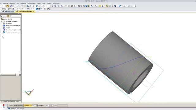 Винтовая линия в КОМПАС-3D смотреть онлайн