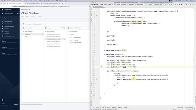 Firebase Cloud Firestore Write Data смотреть онлайн