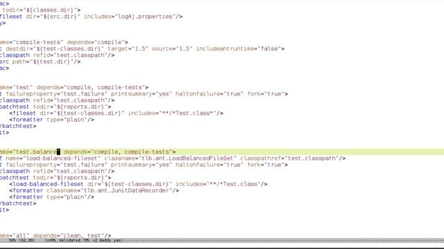 Setting up Test Load Balancer (TLB) for a Java project using Ant + JUnit смотреть онлайн