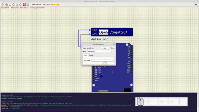 Serial Port SimulIDE 1.0.0 смотреть онлайн