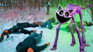 КОТ ДРЕМОТ! ЖЕСТОКОЕ НАПАДЕНИЕ CatNap на ПОДРОСТКОВ В ЛЕСУ!!