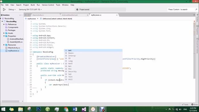 How to Receive/Read sms/message using BroadcastReceiver in Xamarin Android смотреть онлайн