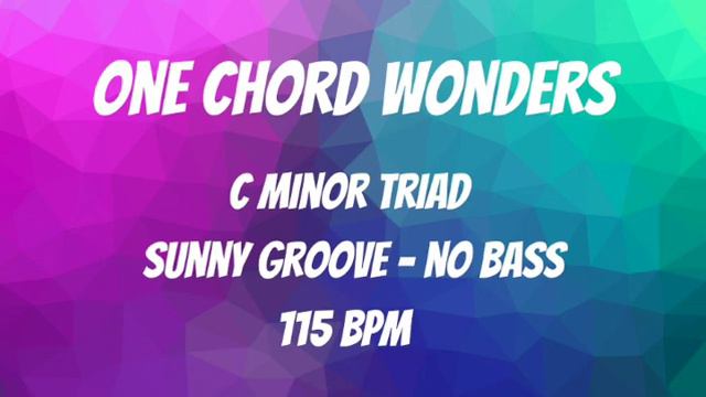 One Chord Wonders (Cm) Backing Track | Repeated Chord - No Bass | Sunny Groove | 115 BPM смотреть онлайн