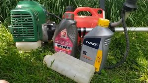 #Мотокоса. Какой пропорции разбавлять маслом бензин для двухтактного мотора. Почему именно 1:25 ...