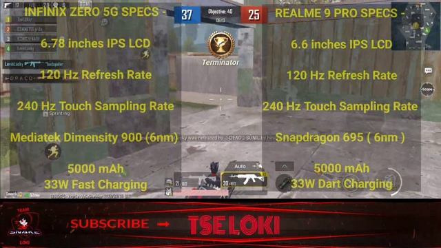 REALME 9 PRO VS INFINIX ZERO 5G BGMI TEST / Review | Graphics | Dimensity 900 vs Snapdragon 695 | смотреть онлайн