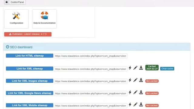 Precaching - Jsitemap - Joomla! смотреть онлайн