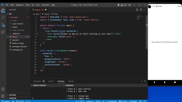 Explore React Native starter project | What is Text Component in React Native? explained in Tamil смотреть онлайн