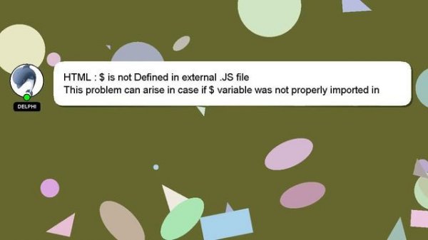 HTML : $ is not Defined in external .JS file