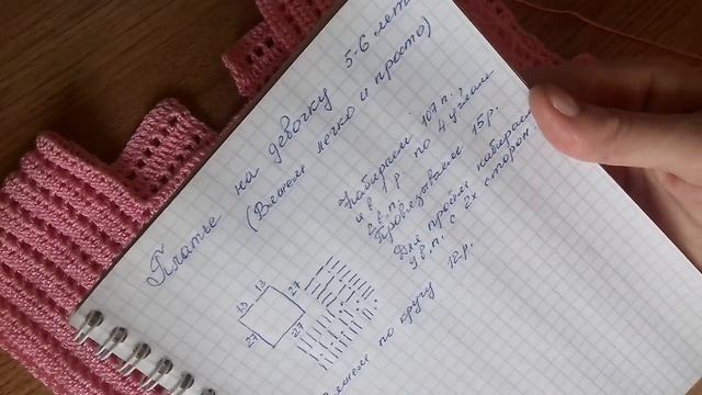 ВЯЖЕМ ПЛАТЬЕ ДЛЯ ДЕВОЧКИ 4-5 ЛЕТ.ЧАСТЬ 2.КОКЕТКА. смотреть онлайн