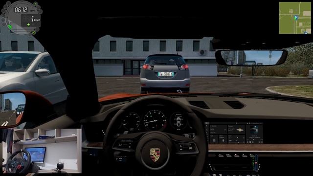 Porsche 911 Carrera S | City Car Driving | Steering Wheel Cam смотреть онлайн
